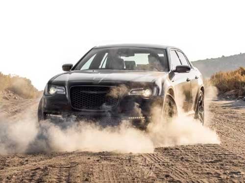 2023 Chrysler 300 burnout in the dust