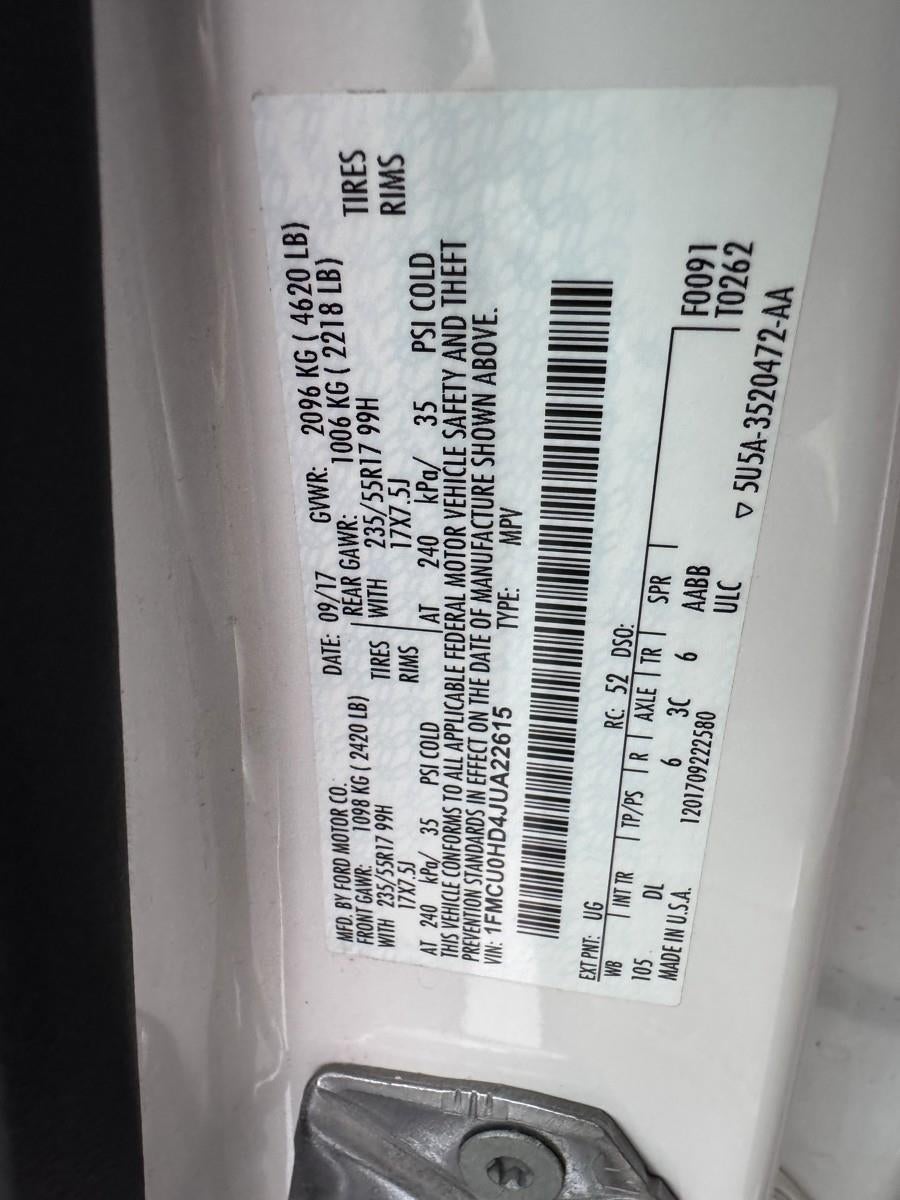 2018 Ford Escape SEL