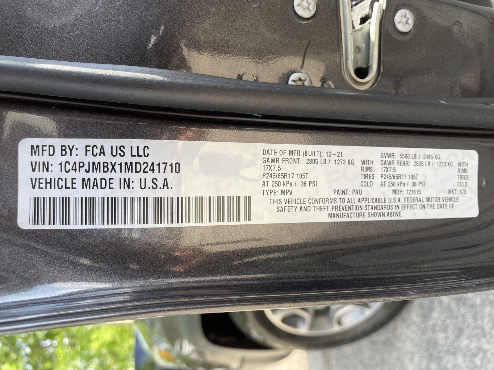 2021 Jeep Cherokee Trailhawk