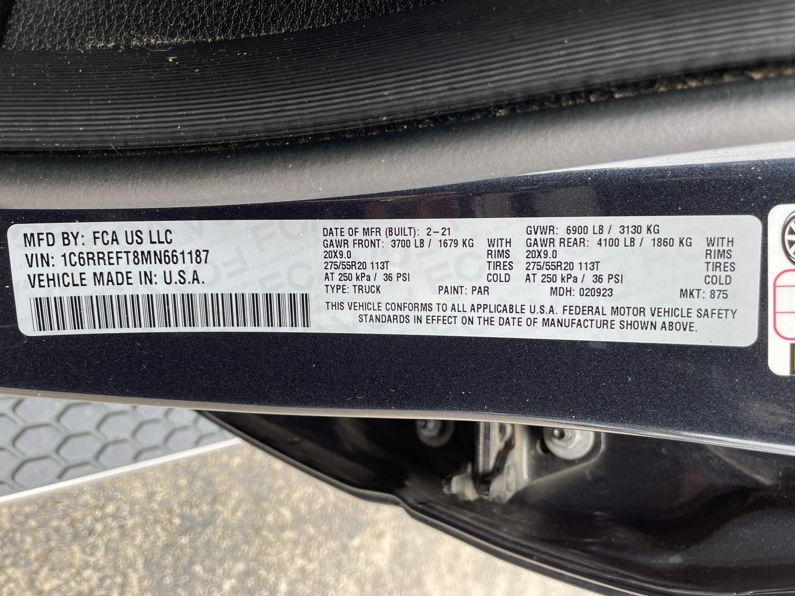 2021 RAM 1500 Lone Star