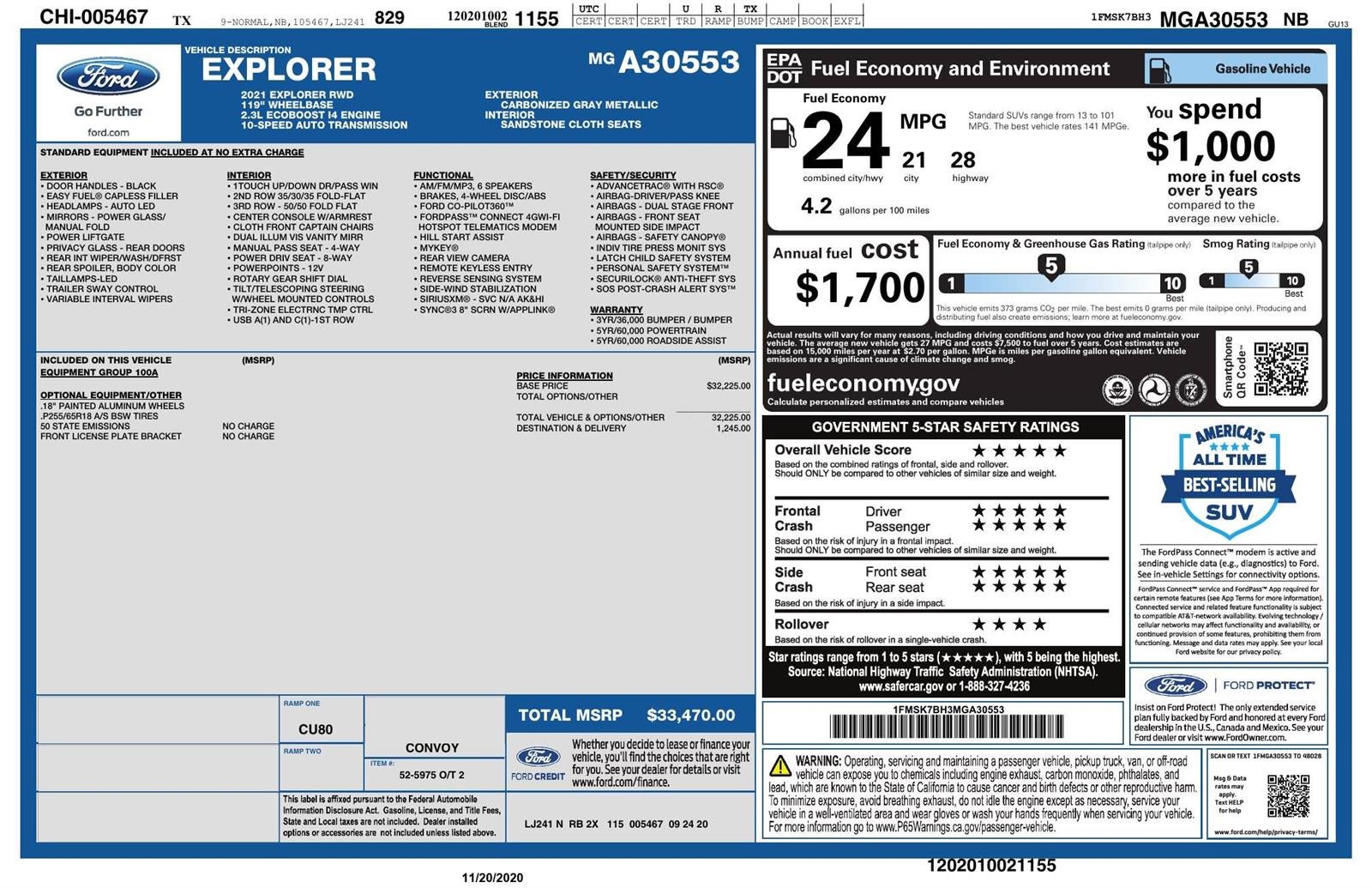 2021 Ford Explorer Base