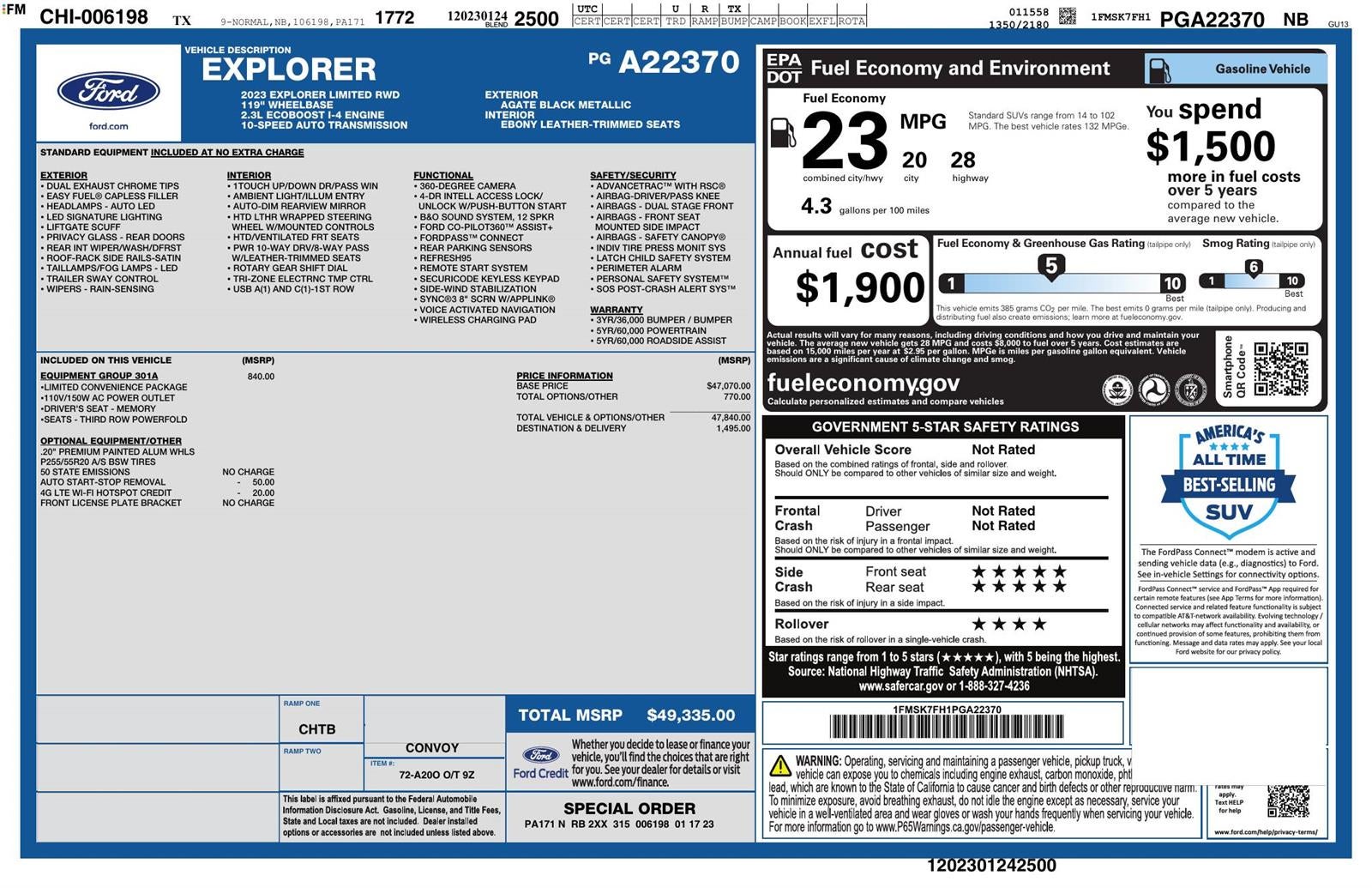 2023 Ford Explorer Limited