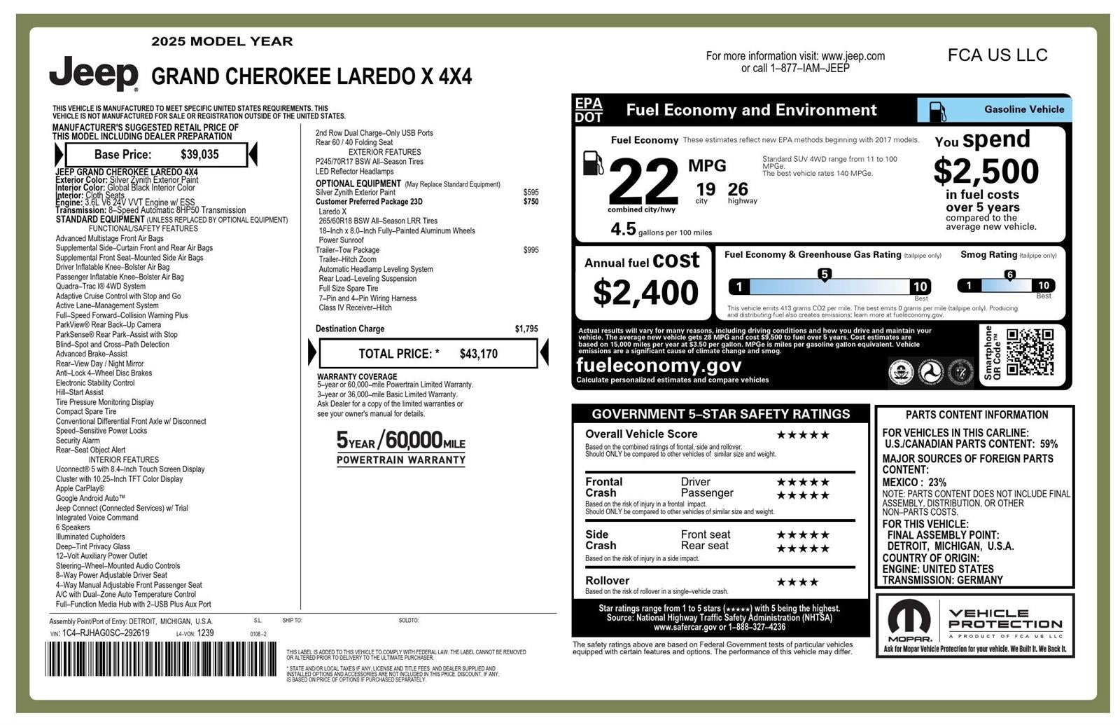 2025 Jeep Grand Cherokee Laredo X