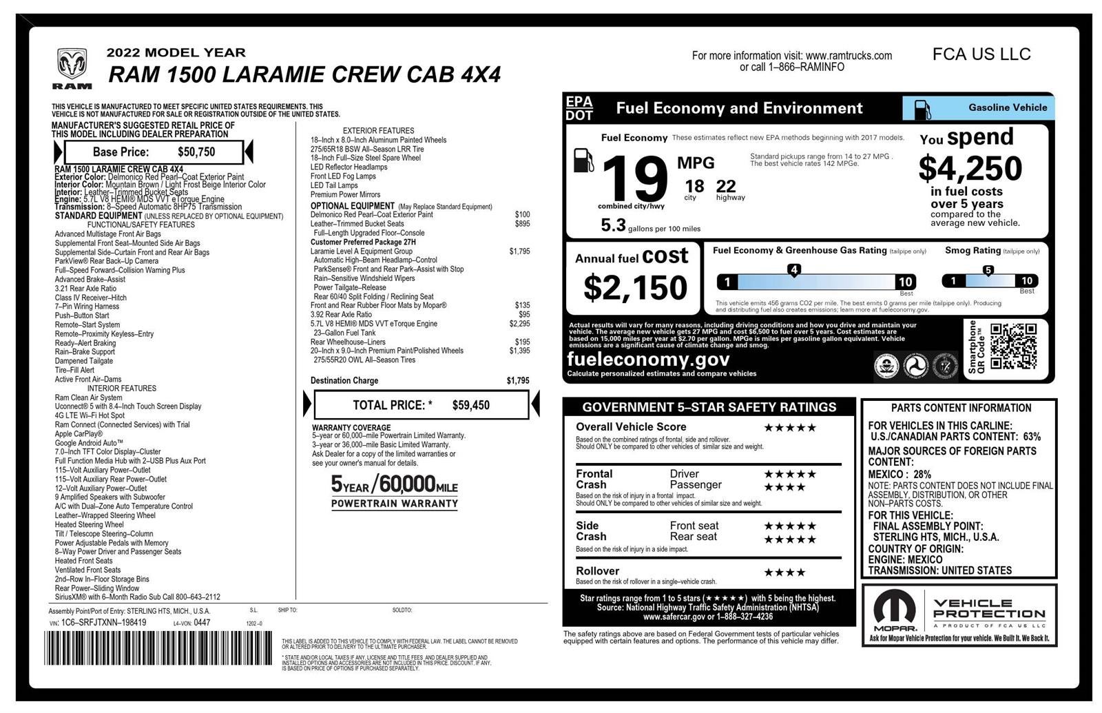 2022 RAM 1500 Laramie