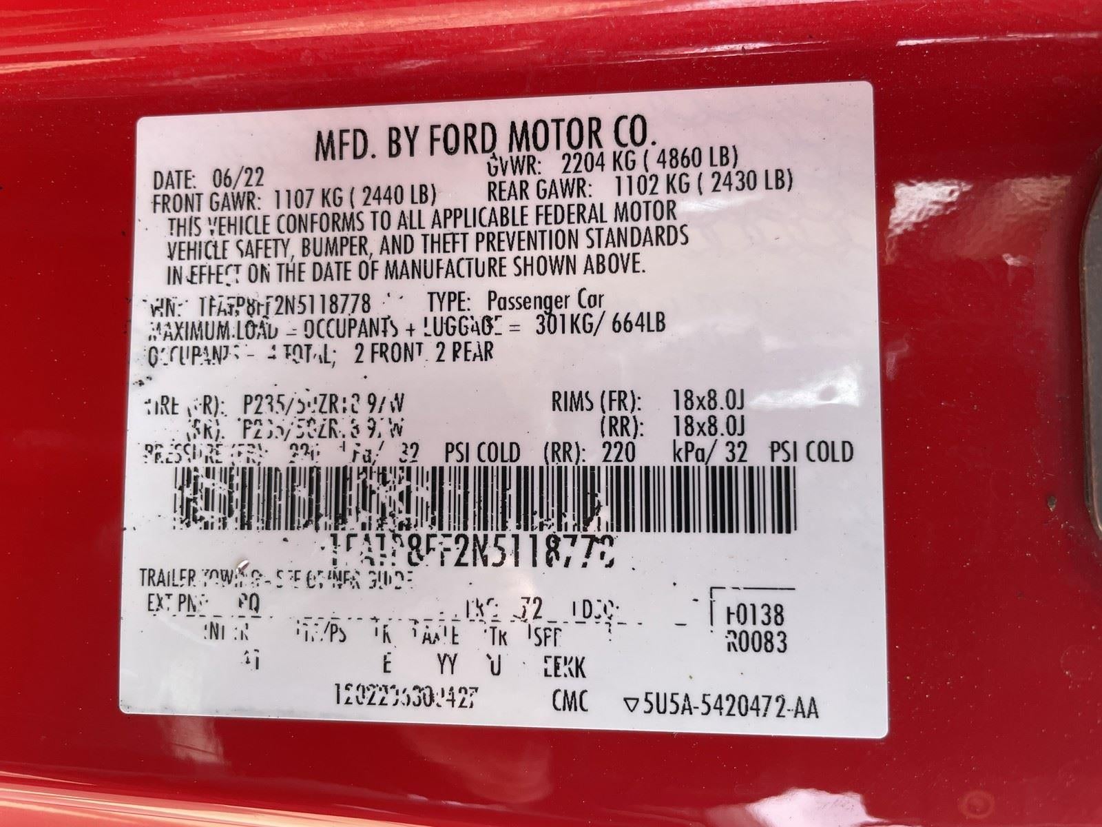 2022 Ford Mustang GT Premium