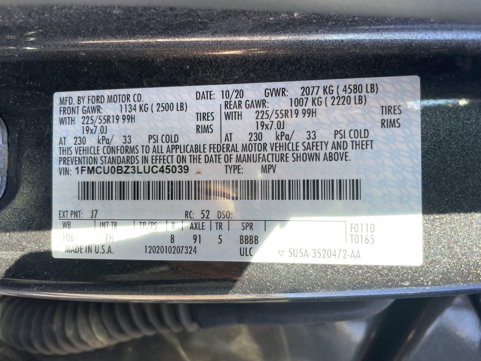 2020 Ford Escape SE Sport Hybrid