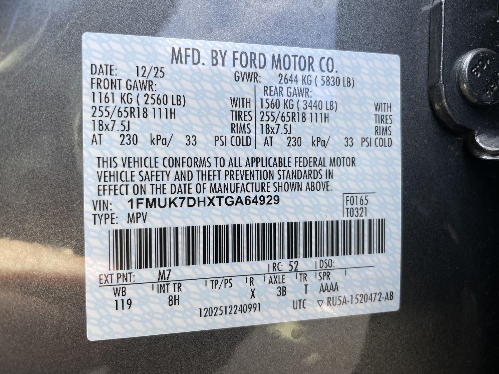 2026 Ford Explorer Active w/100A Pkg