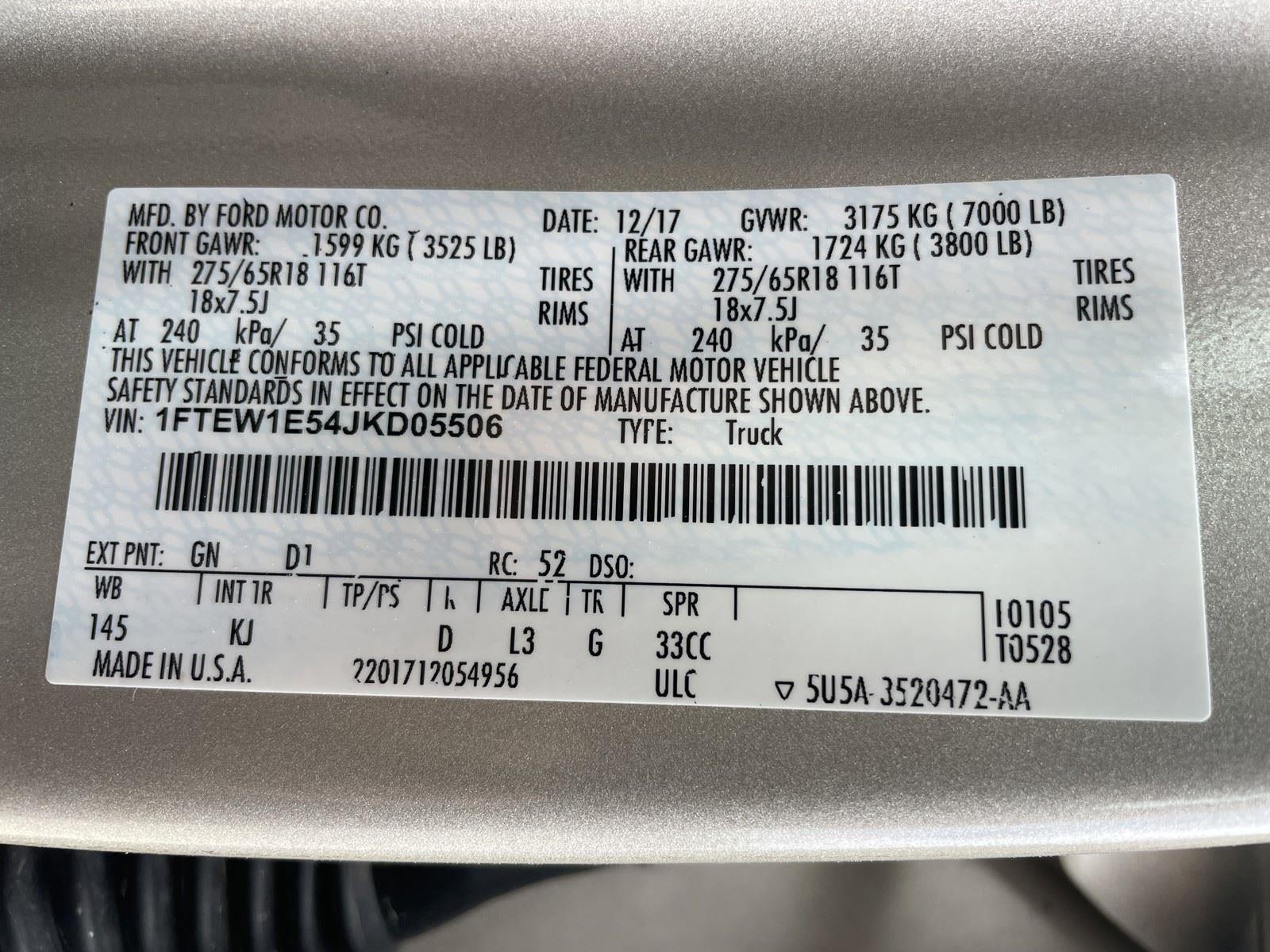 2018 Ford F-150 King Ranch