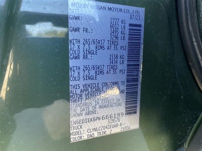 2023 Nissan Frontier SV