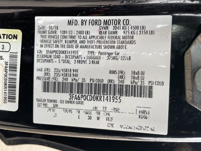 2019 Ford Fusion SEL