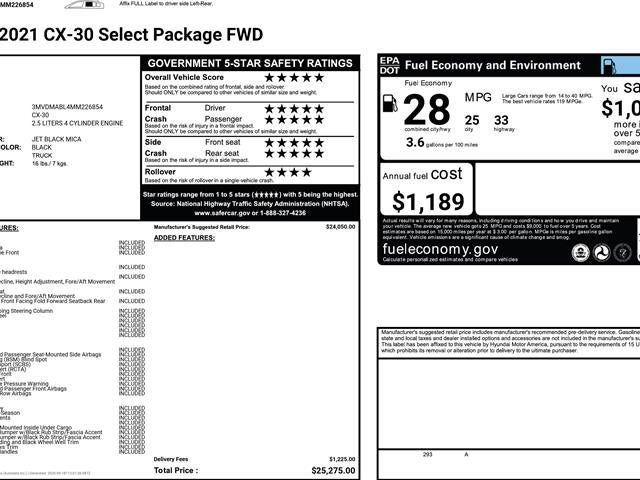 2021 Mazda Mazda CX-30 Select