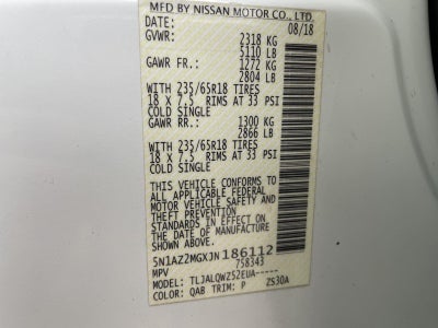 2018 Nissan Murano SV