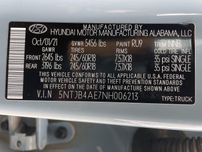 2022 Hyundai Santa Cruz SEL