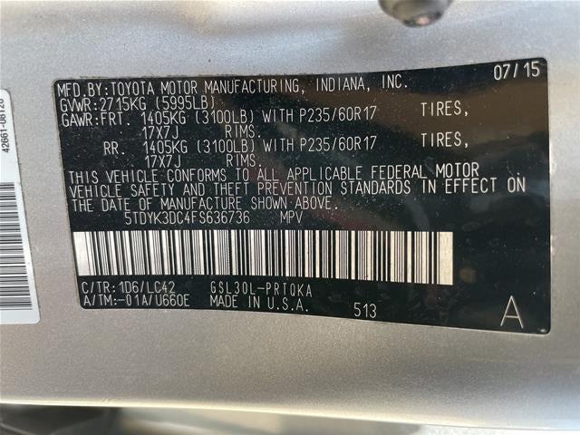 2015 Toyota Sienna XLE Premium