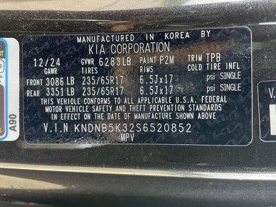 2025 Kia Carnival LXS