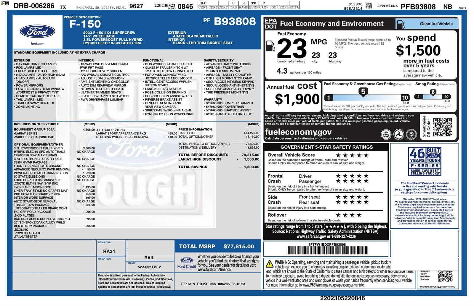 2023 Ford F-150 LARIAT
