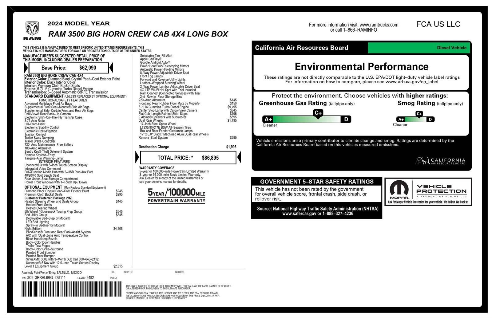 2024 RAM 3500 Big Horn