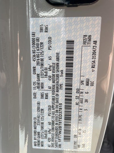 2026 Ford Super Duty F-250 SRW XL