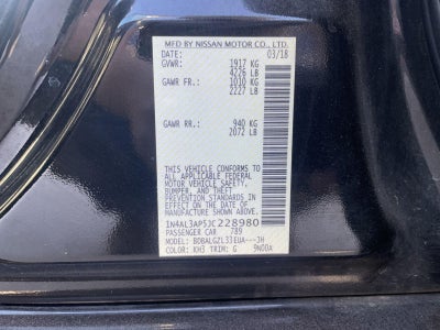 2018 Nissan Altima 2.5 S