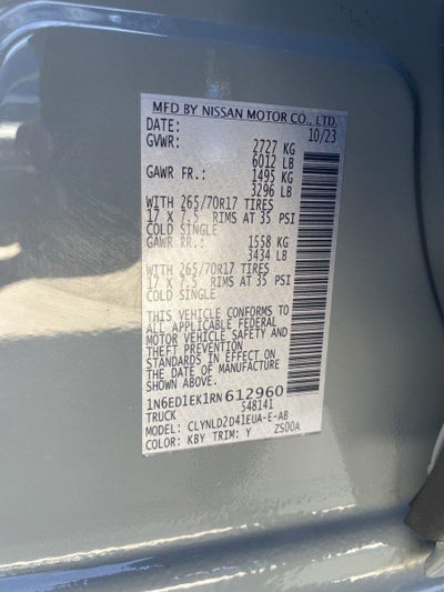 2024 Nissan Frontier PRO-4X