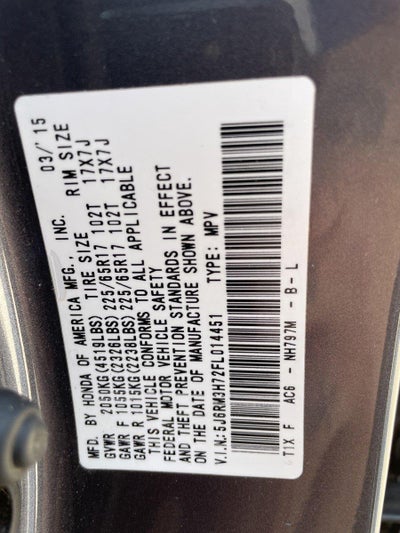 2015 Honda Cr-V EX-L