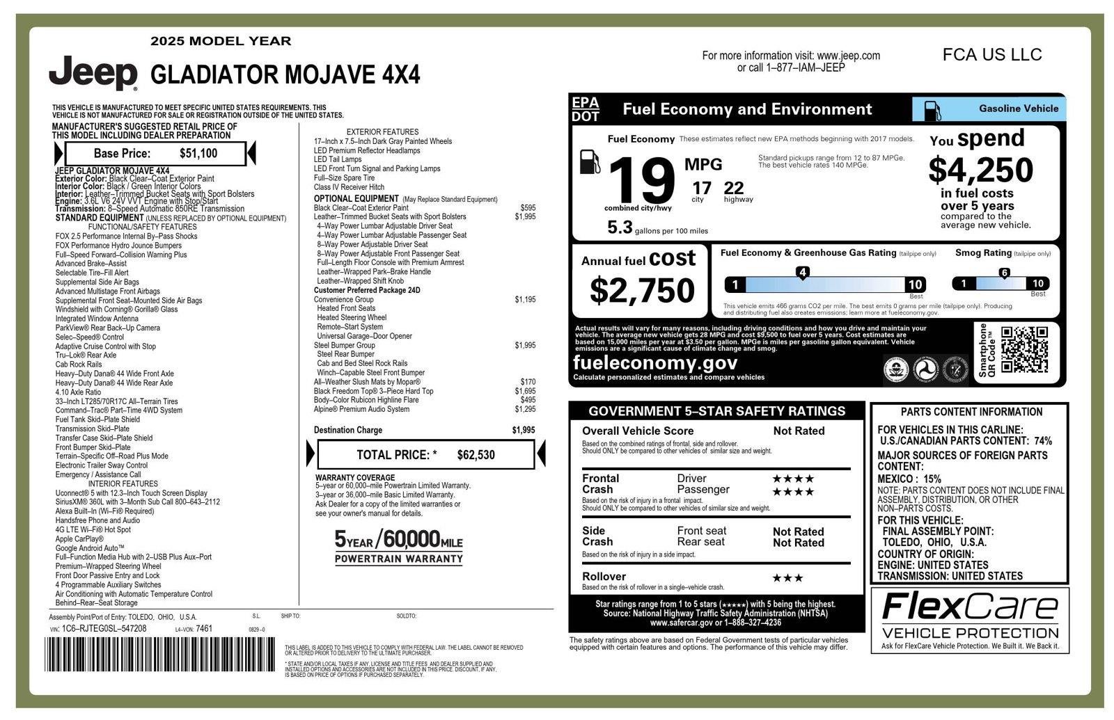 2025 Jeep Gladiator Mojave