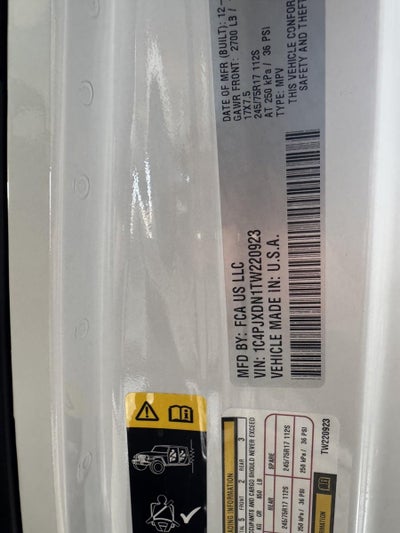 2026 Jeep Wrangler WRANGLER 4-DOOR SPORT