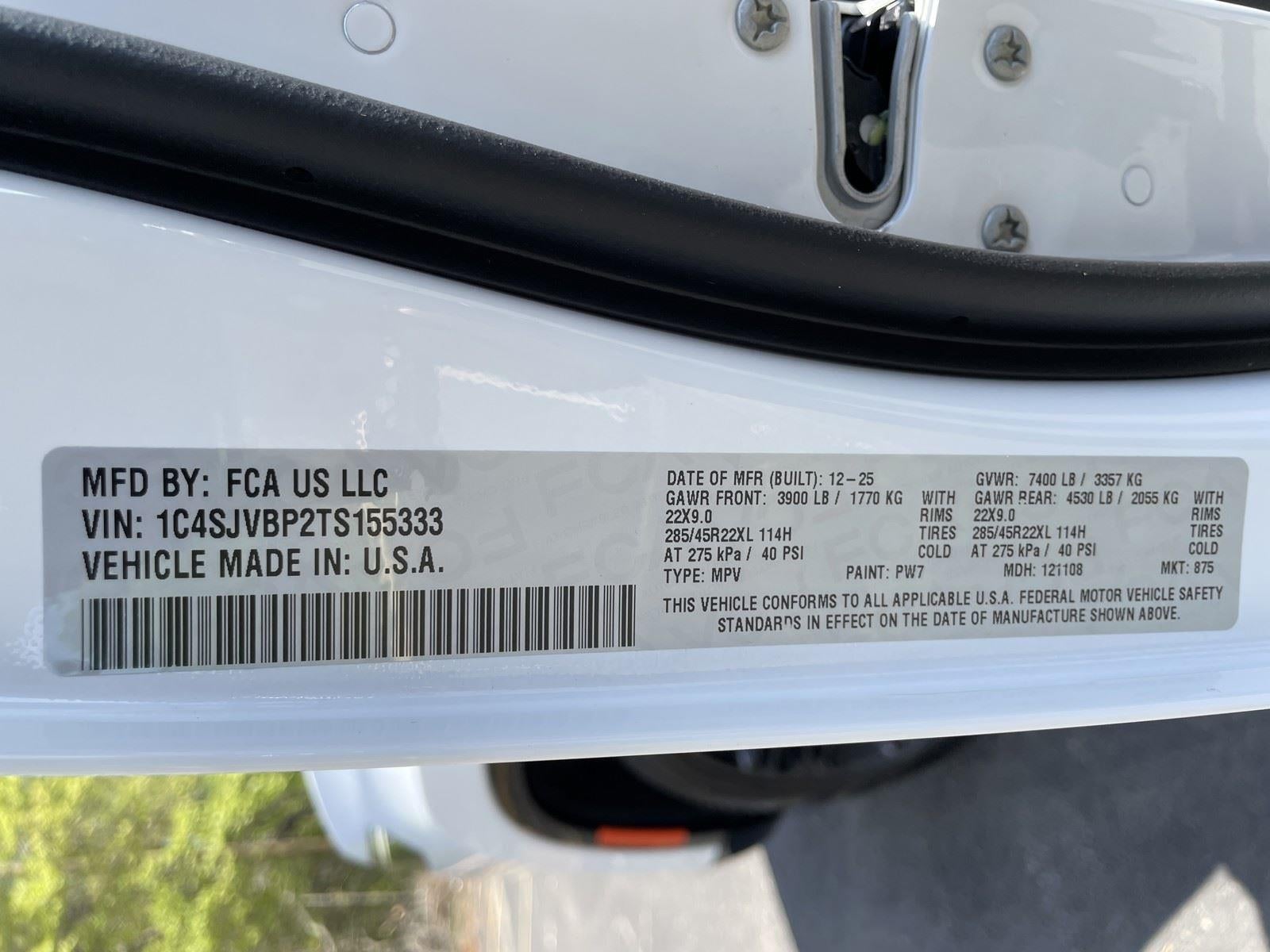 2026 Jeep Grand Wagoneer GRAND WAGONEER LIMITED RESERVE 4X4