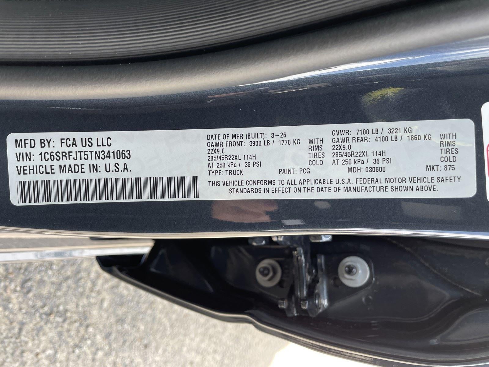 2026 RAM Ram 1500 RAM 1500 LARAMIE CREW CAB 4X4 5'7' BOX