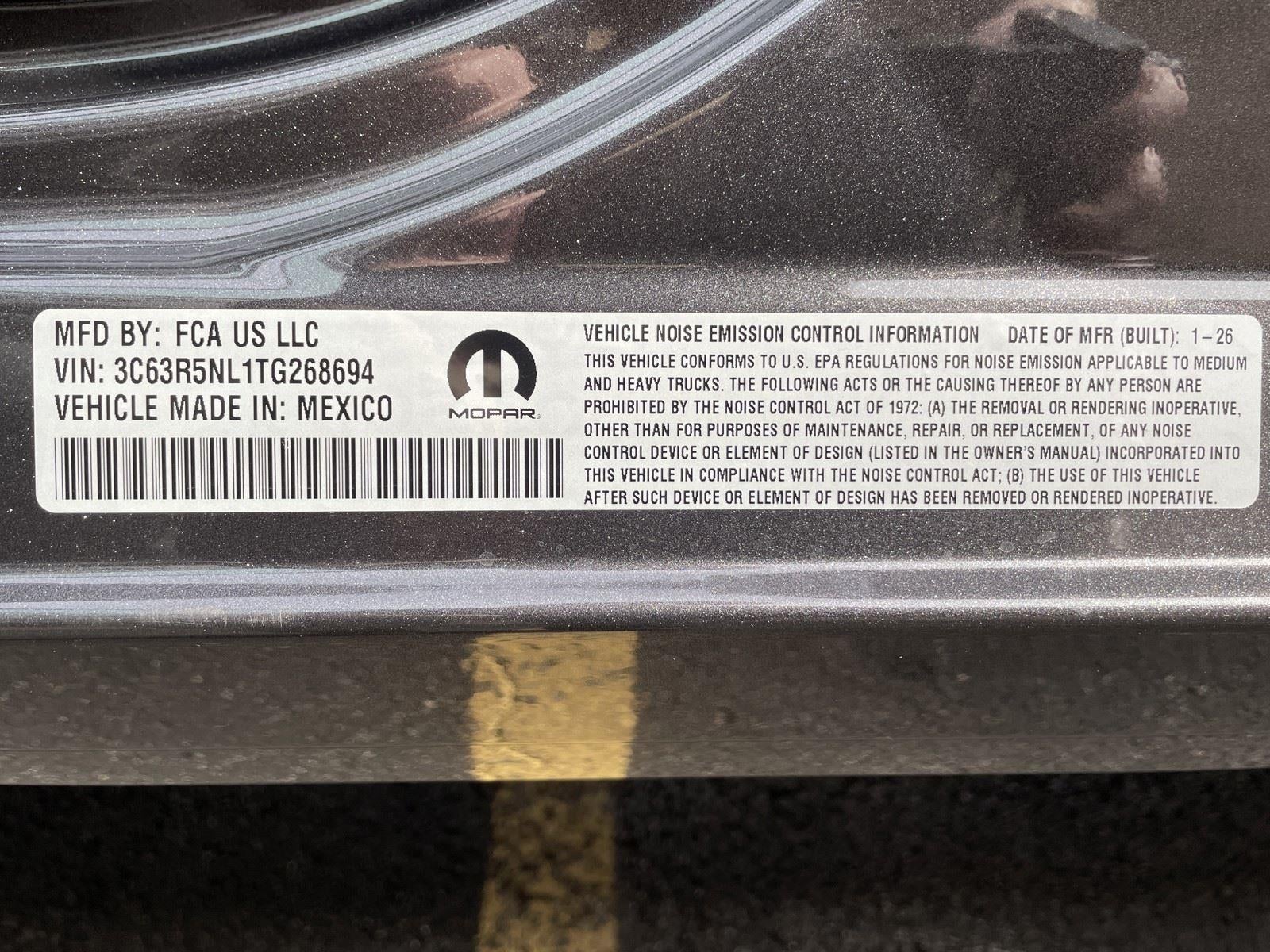 2026 RAM Ram 2500 RAM 2500 LARAMIE MEGA CAB 4X4 6'4' BOX