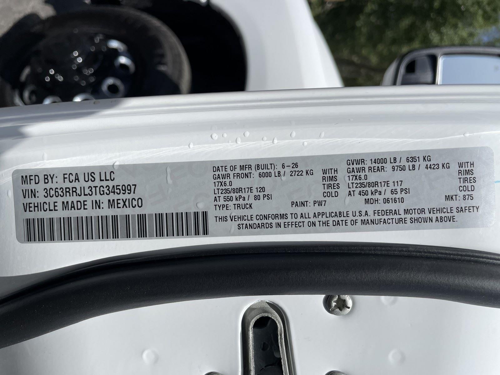 2026 RAM Ram 3500 RAM 3500 LARAMIE CREW CAB 4X4 8' BOX