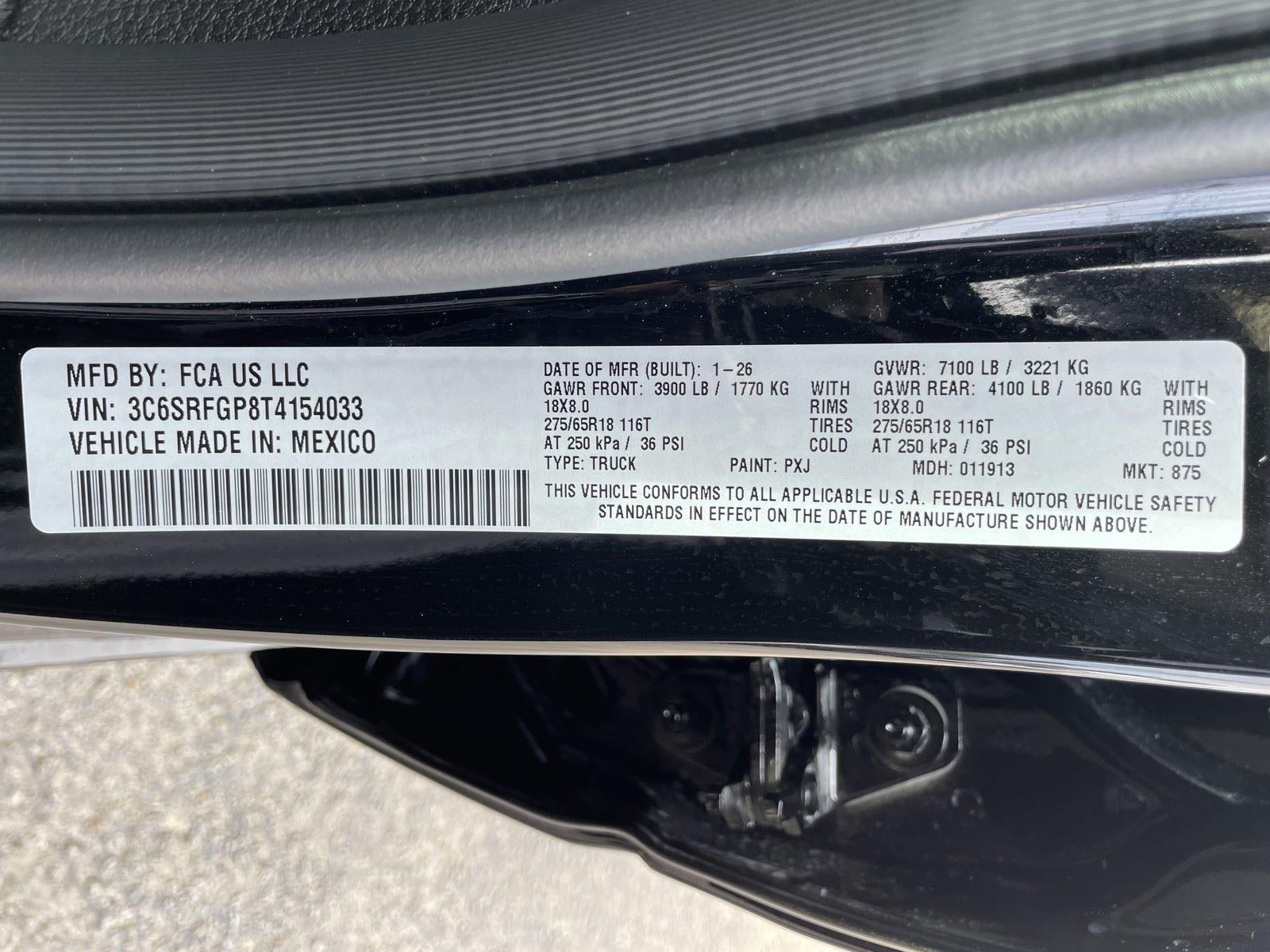 2026 RAM Ram 1500 RAM 1500 TRADESMAN CREW CAB 4X4 5'7' BOX