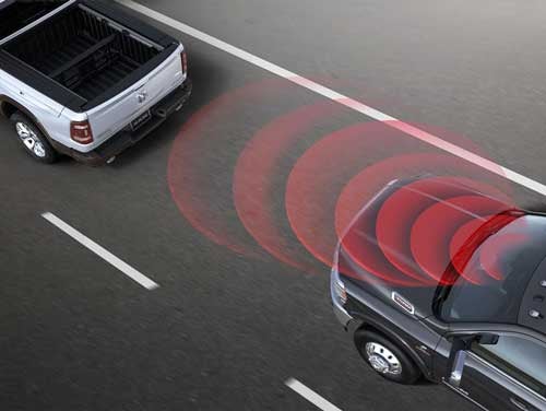 2023 RAM 3500 view of forward collision warning safety feature