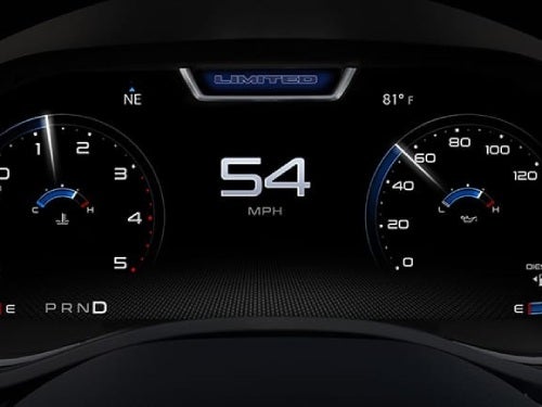 2024 RAM 3500 close up view of driver information digital cluster display