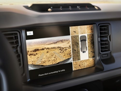 2024 Ford Bronco view of touchscreen showing 360 view rear camera