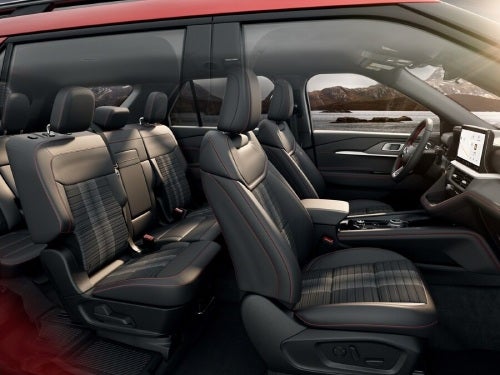 2025 Ford Explorer side view of front and back seats