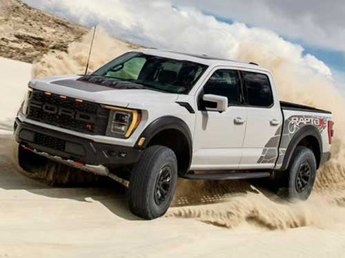 Ford F-150 Raptor Driving in Sand Dunes